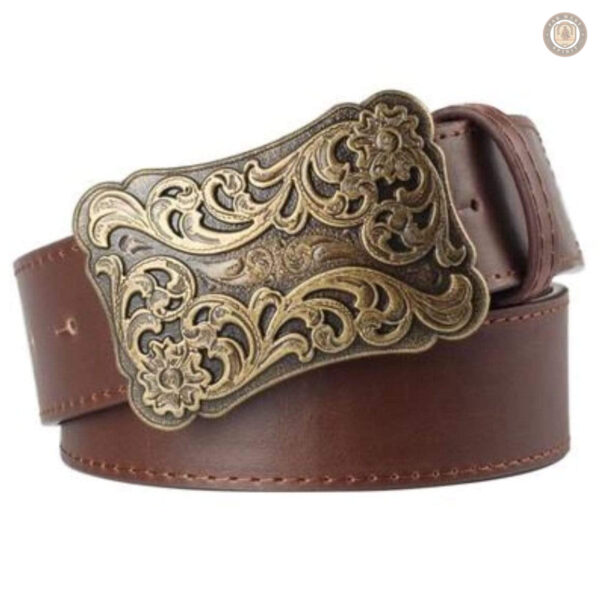 Ceinture Western Cowboy en cuir authentique