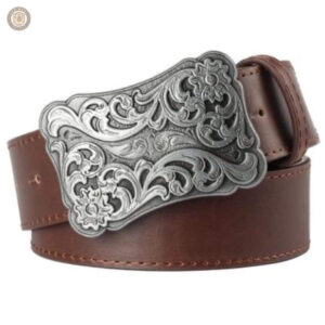 Ceinture en cuir pour hommes, look cowboy