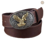 Ceinture cowboy aigle relief femme