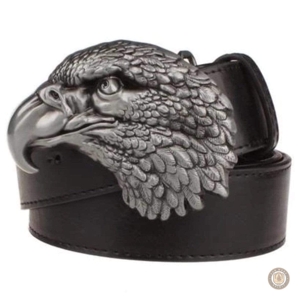 Ceinture Cowboys Tête d'Aigle en cuir