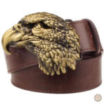 Tête d'aigle sur ceinture pour homme western