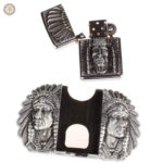 Ceinture élégante avec détail de briquet aigle
