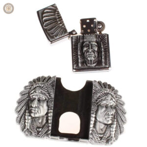 Ceinture élégante avec détail de briquet aigle