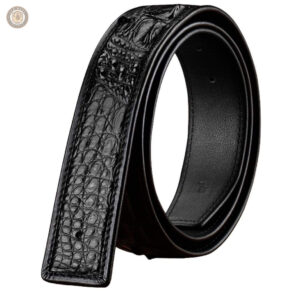 Accessoire western en cuir de crocodile pour homme