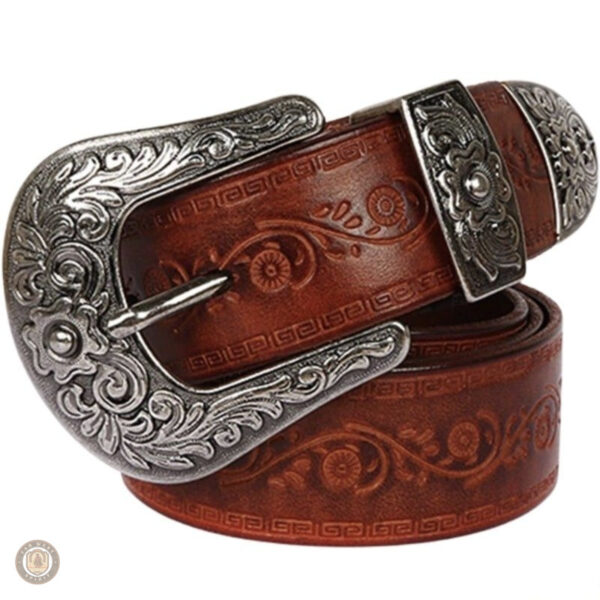 Ceinture en cuir femme style country
