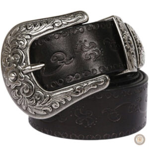 Ceinture femme en cuir, touche western chic