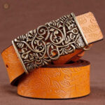 Ceinture western en cuir pour femme élégante