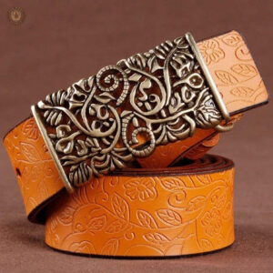 Ceinture western en cuir pour femme élégante