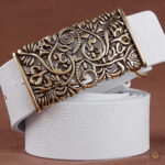 Ceinture en cuir pour un style western authentique