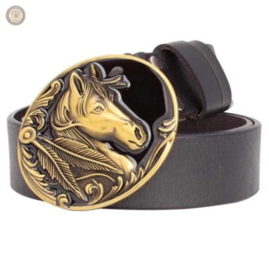 Ceinture Cuir Motif Cheval