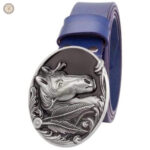 Accessoire chic en cuir avec motifs équins