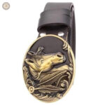 Ceinture western en cuir pour femme