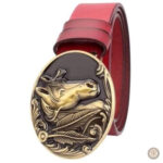 Cuir de qualité avec design cheval