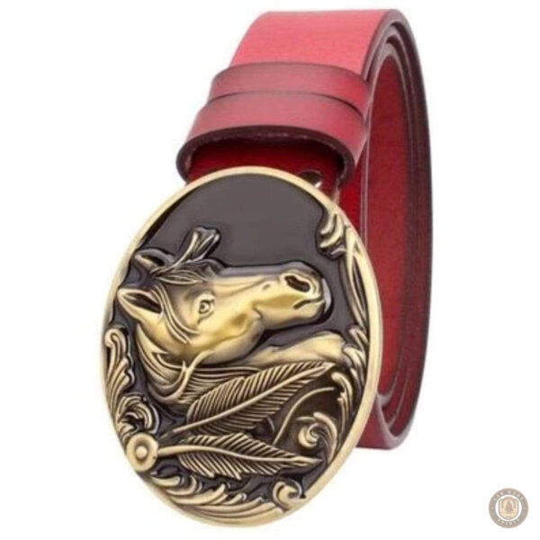 Cuir de qualité avec design cheval