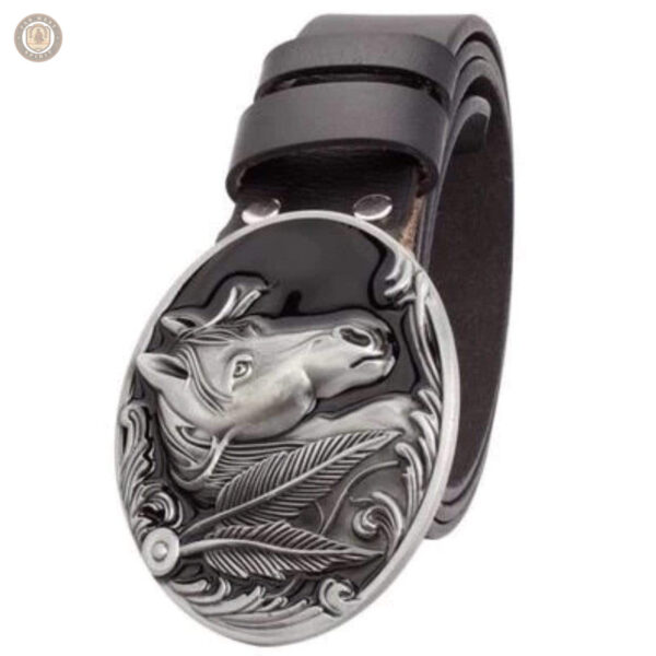 Accessoire de mode en cuir motif cheval