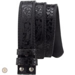Ceinture femme en cuir avec boucle décorative