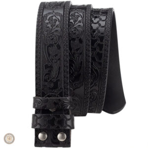 Ceinture femme en cuir avec boucle décorative