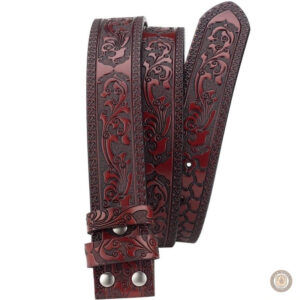 Ceinture en cuir avec design boucle western