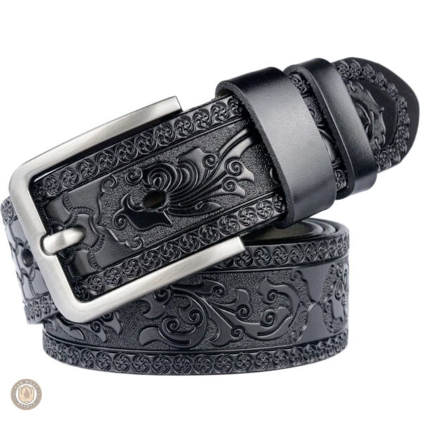 Ceinture en cuir style western pour femme