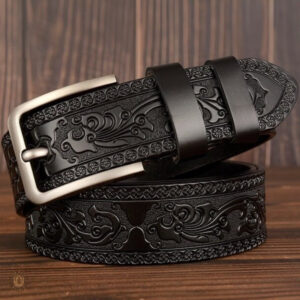 Ceinture western en cuir, design élégant et classique
