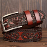 Ceinture femme en cuir, parfaite pour un style country