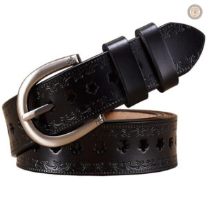 Cuir marron pour ceinture femme au style western