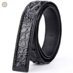 Ceinture cuir western femme sans boucle