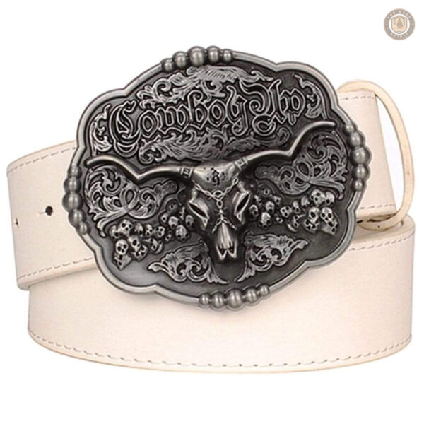 Accessoire cowboy décoré d'un crâne stylisé