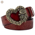 Ceinture en cuir femme pour look western
