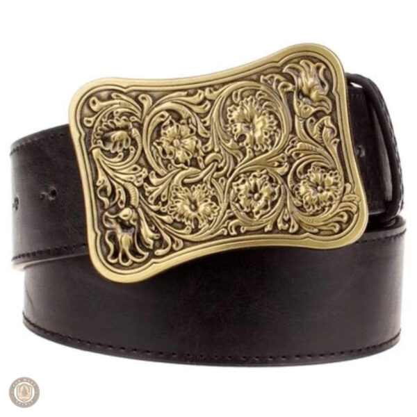 Ceinture en cuir au style cowboy