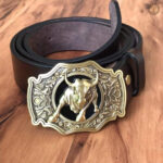 Ceinture en cuir style country pour homme