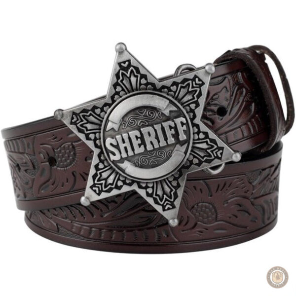 Ceinture western avec motif étoile