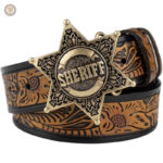 Élégante ceinture étoilée pour look western