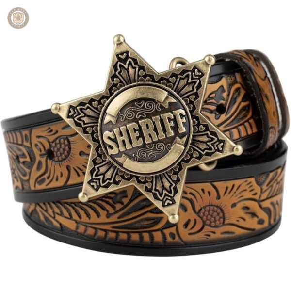 Élégante ceinture étoilée pour look western