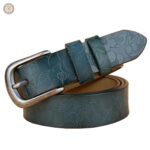 Ceinture femme style ranch avec boucle décorative