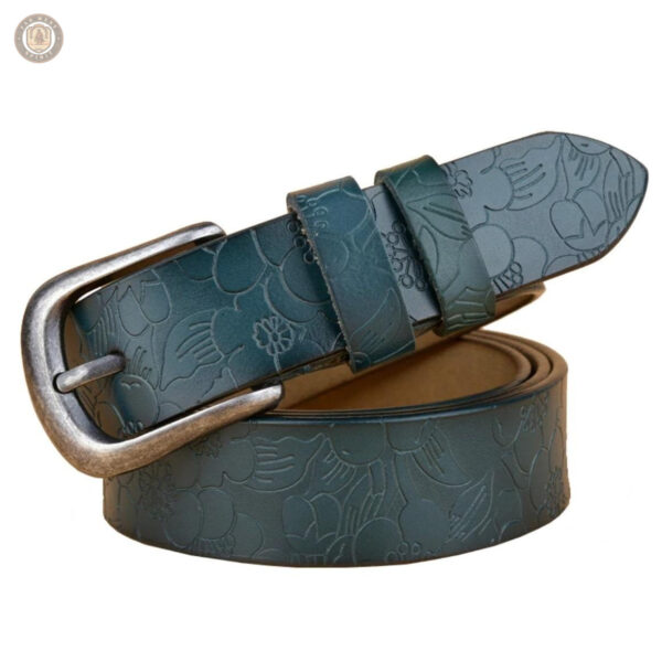 Ceinture femme style ranch avec boucle décorative