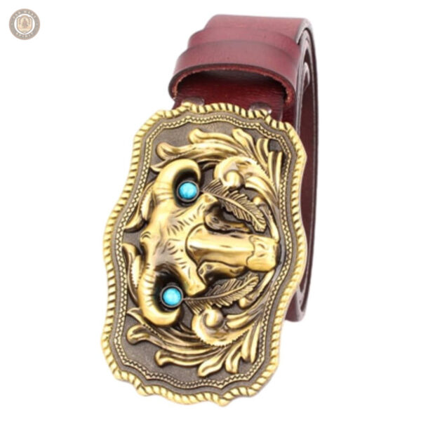 Ceinture Western Homme en cuir véritable