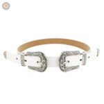 Ceinture cowboy double boucle en style authentique