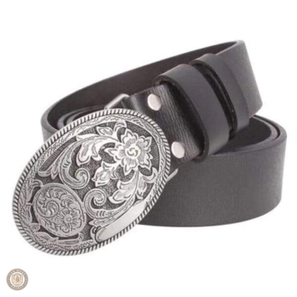 Ceinture cuir boucle western pour femme