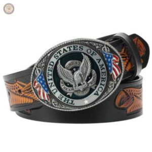 Ceinture en cuir homme style western