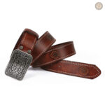 Ceinture Cuir Épaisse Western Femme