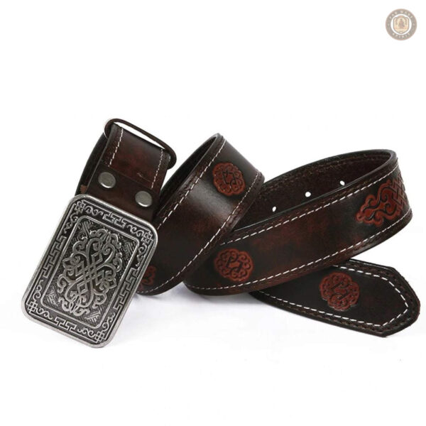 Ceinture en cuir robuste pour un style western féminin