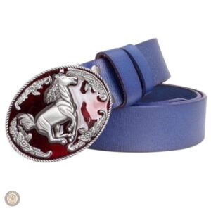 Ceinture en cuir pour équitation, design western féminin