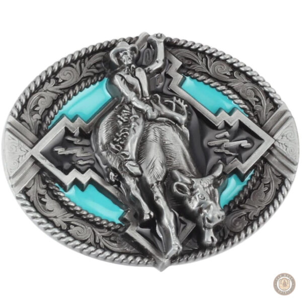 Boucle de ceinture western Rodeo en style traditionnel