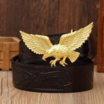 Ceinture large avec boucle décorative