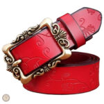 Ceinture femme avec boucle décorative