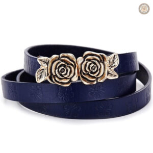 Ceinture femme cowboy avec deux boucles élégantes