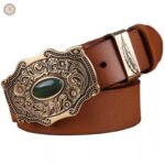 Ceinture western marron pour femme