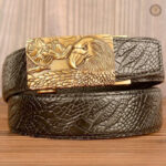 Ceinture western homme avec boucle décorative
