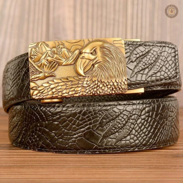 Ceinture western homme avec boucle décorative